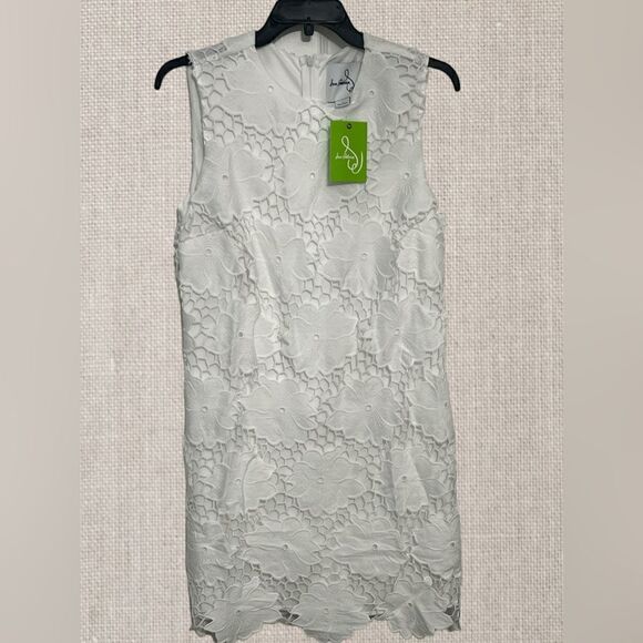 Sam Edelman Floral Eyelet Shift Dress - NWT Size 4 true to size- beautiful! - Picture 6 of 7